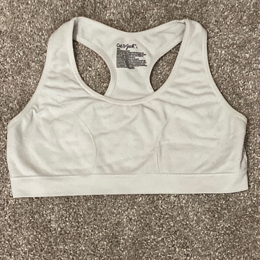 White girls sports bra